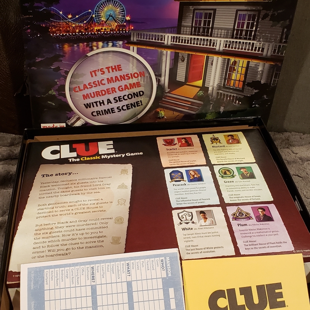 HASBRO Clue board game